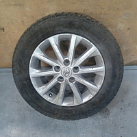 Колесо R16 5x114.3  6.5JJx16 ET45 bridgestone turanza t005 лето 215/60R16